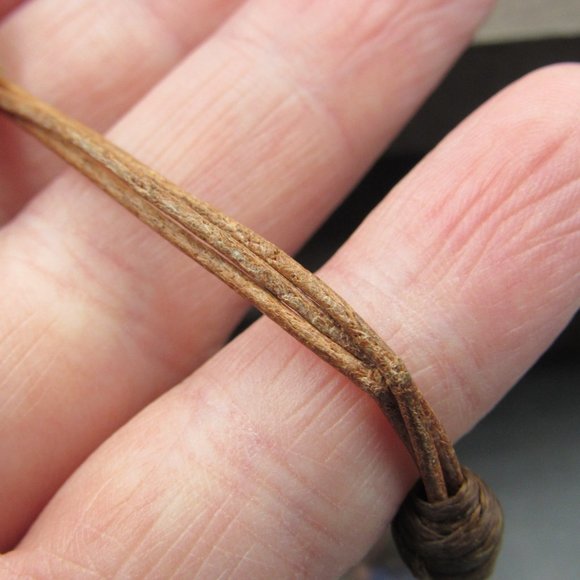 7" Sterling Silver & Leather Large Faux Pearl Bracelet Vintage - Picture 5 of 8